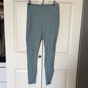 Athleta Sage Green Delancey Moto Tight High-Rise Leggings